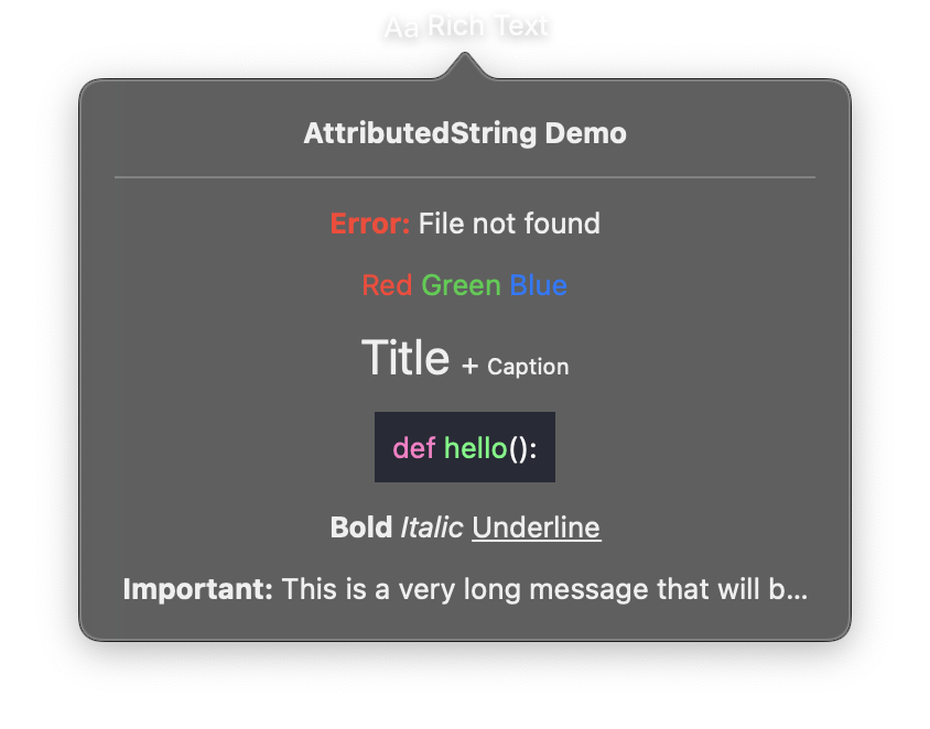 AttributedString